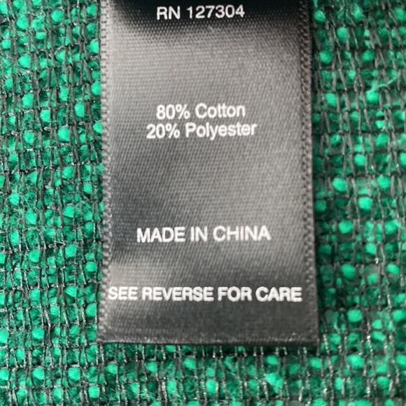 Ali Miles Cowl Neck Blouse Art to Wear Women's XS Green - Picture 8 of 9